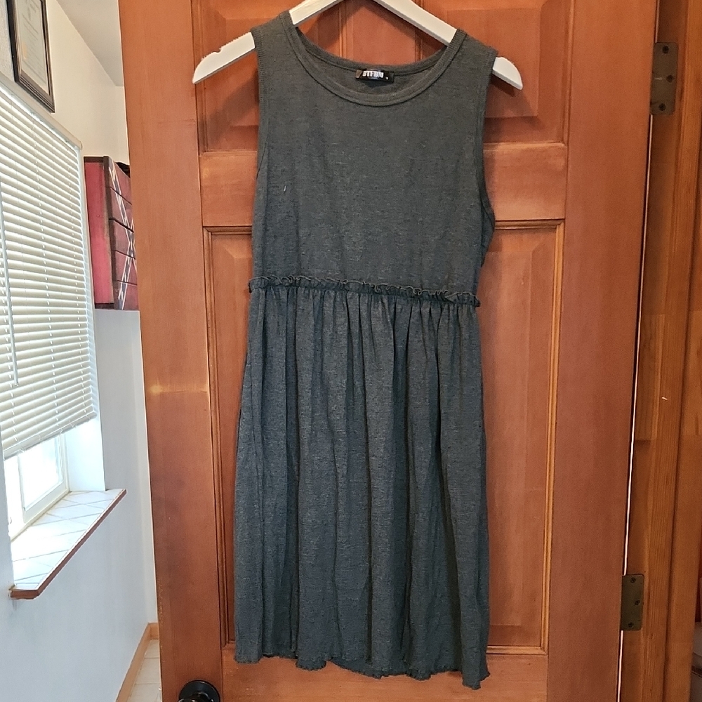 BTFBM Soft Loosfit Flowy Dress With Fitted Waist